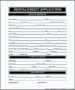 Free Rental Credit Application Form Template