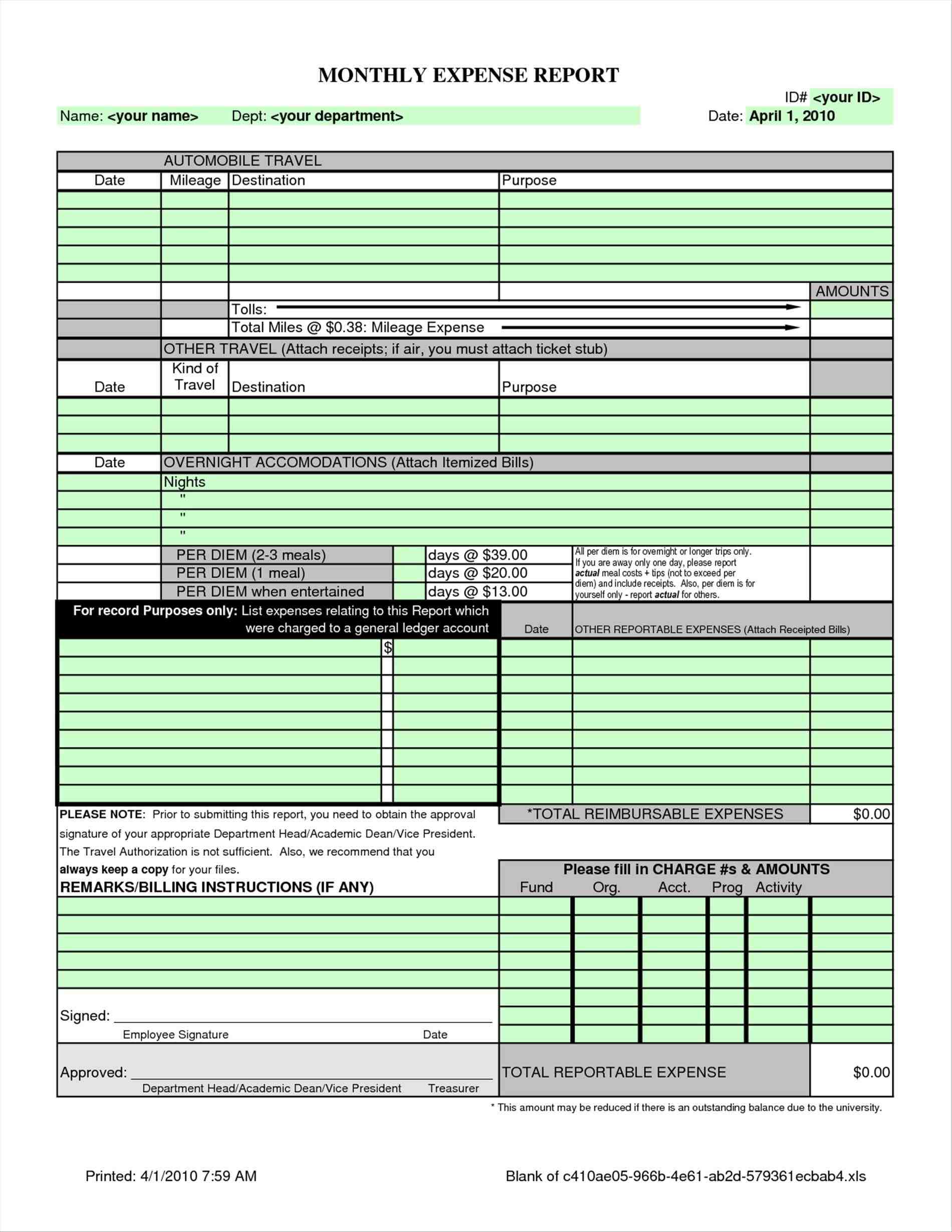 free Monthly Expense Report Template expense report templates smartsheet small business monthly and template sample vlashed small Monthly Expense