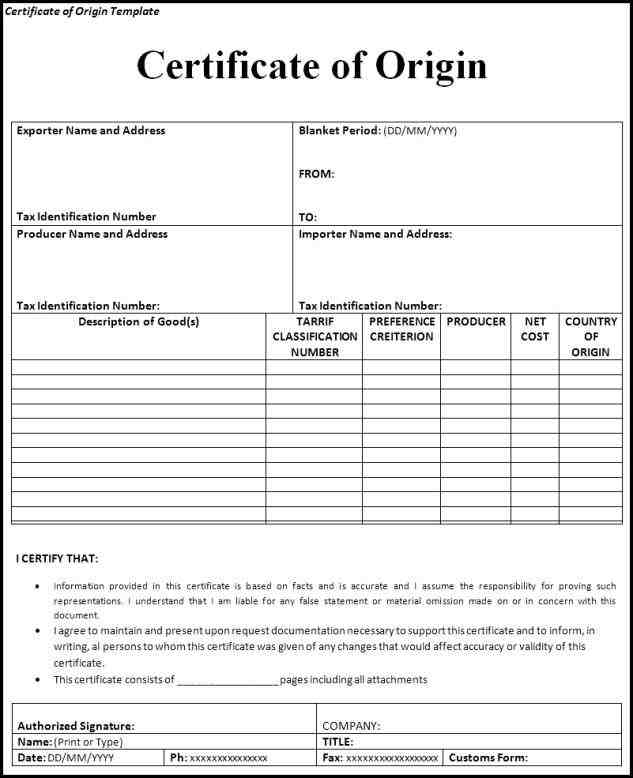 rhforolabco photo certificate of origin images doc sample rhmughalsinfo photo Top 5 Resources To Get Free Fax Word Templates certificate