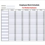 Weekly Employee Shift Schedule Template