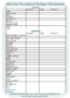 Free Home Budget Templates