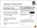 Information Technology Budget Template