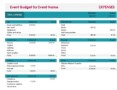 Microsoft Excel Budget Template