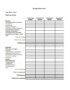Organizational Budget Template