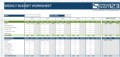 Bill Budget Template