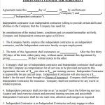 Simple Independent Contractor Agreement